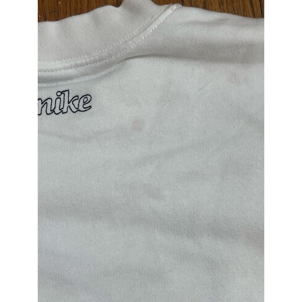 Nike Dri-FIT white Outline Swoosh Crewneck Sweatshirt M - Picture 6 of 6